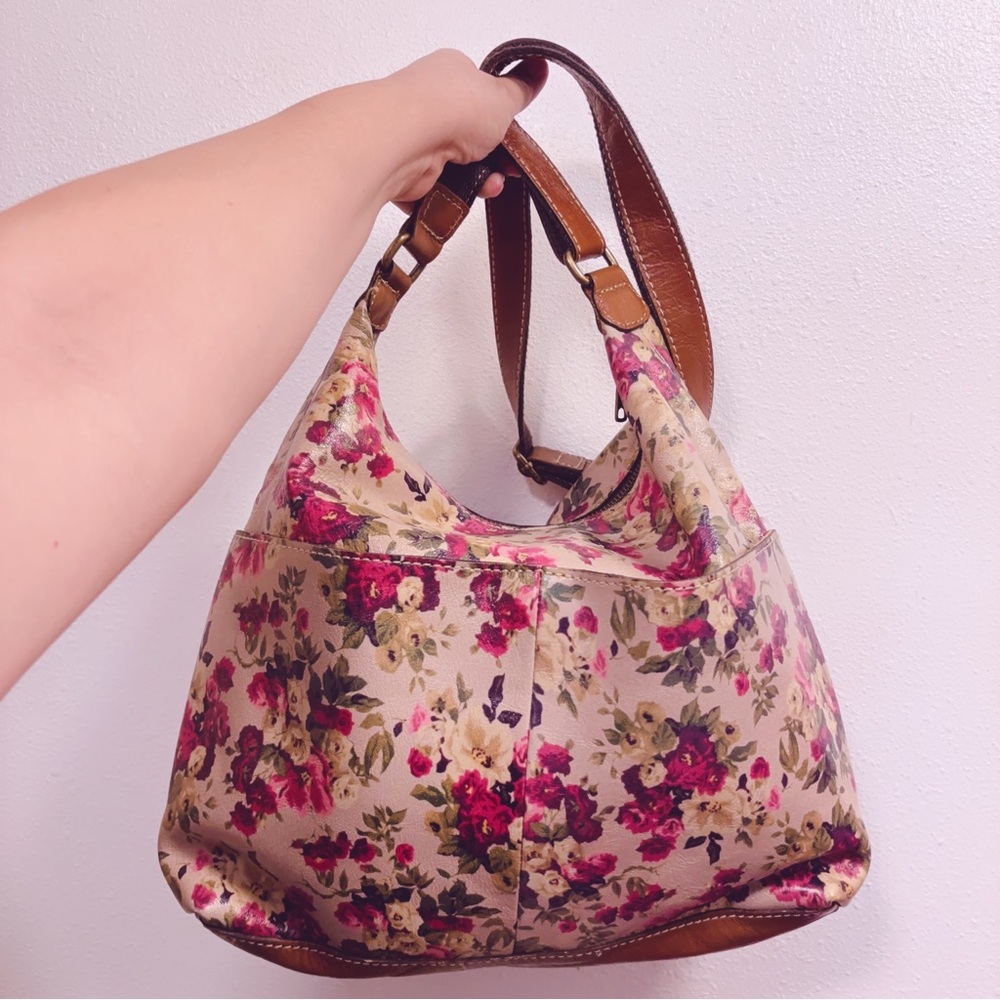 Patricia Nash Rose Leather Crossbody Bag - Picture 3 of 6